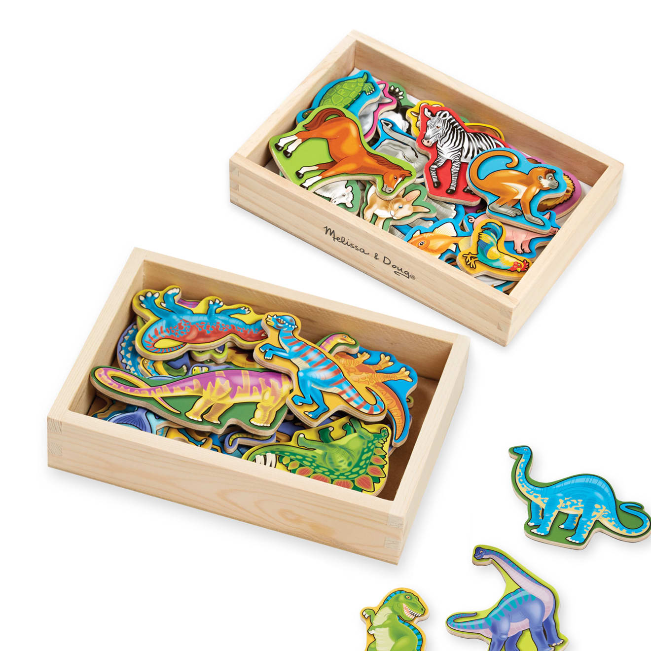 Wooden Magnets Bundle - Animals and Dinosaurs - Image 4