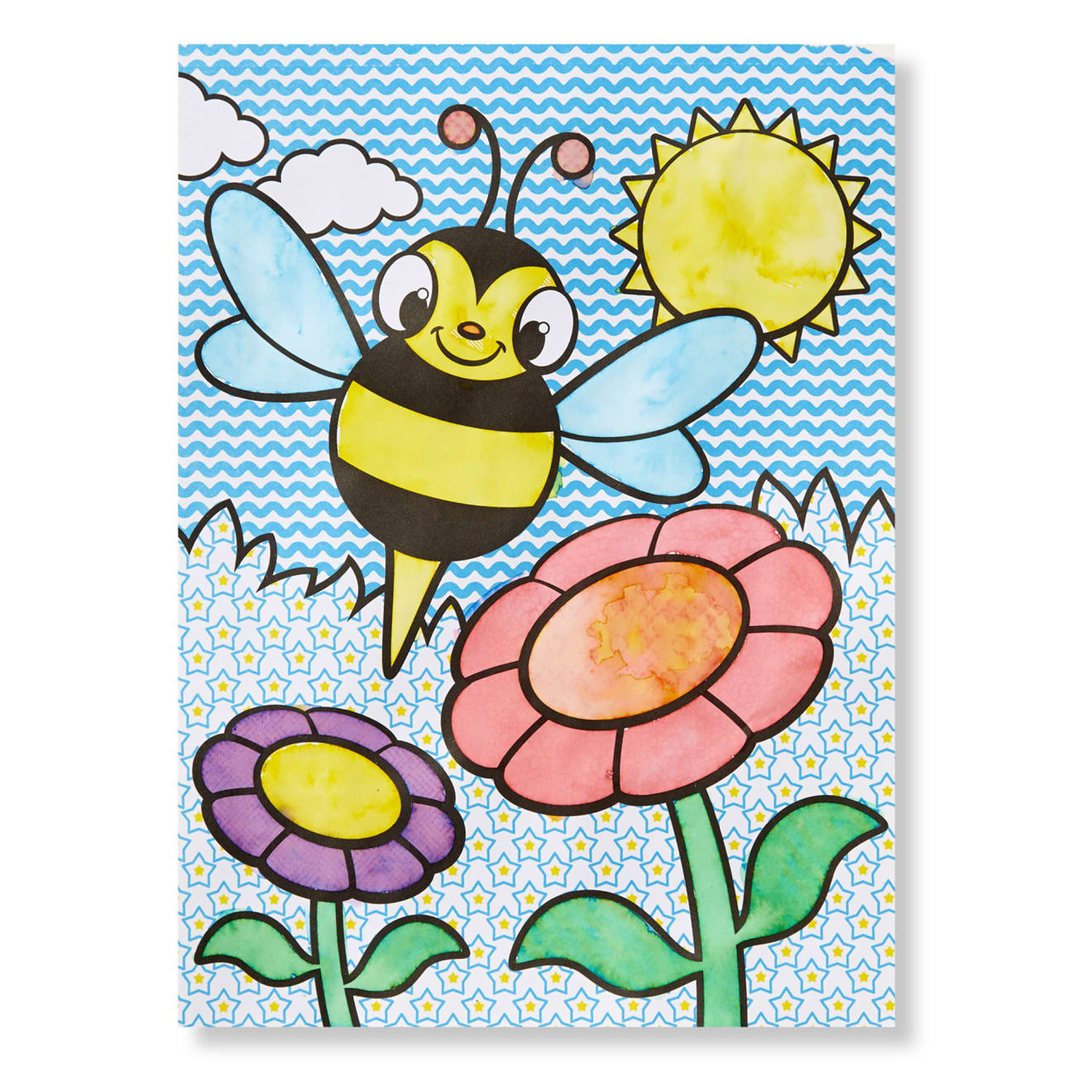My First Paint With Water Kids' Art Pad With Paintbrush - Cheerleaders. Flowers. Fairies. and More - Image 9