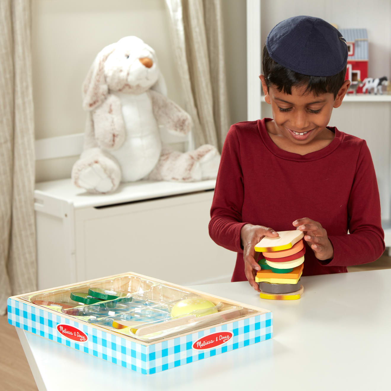 Sandwich Making Set - Wooden Play Food - Image 2