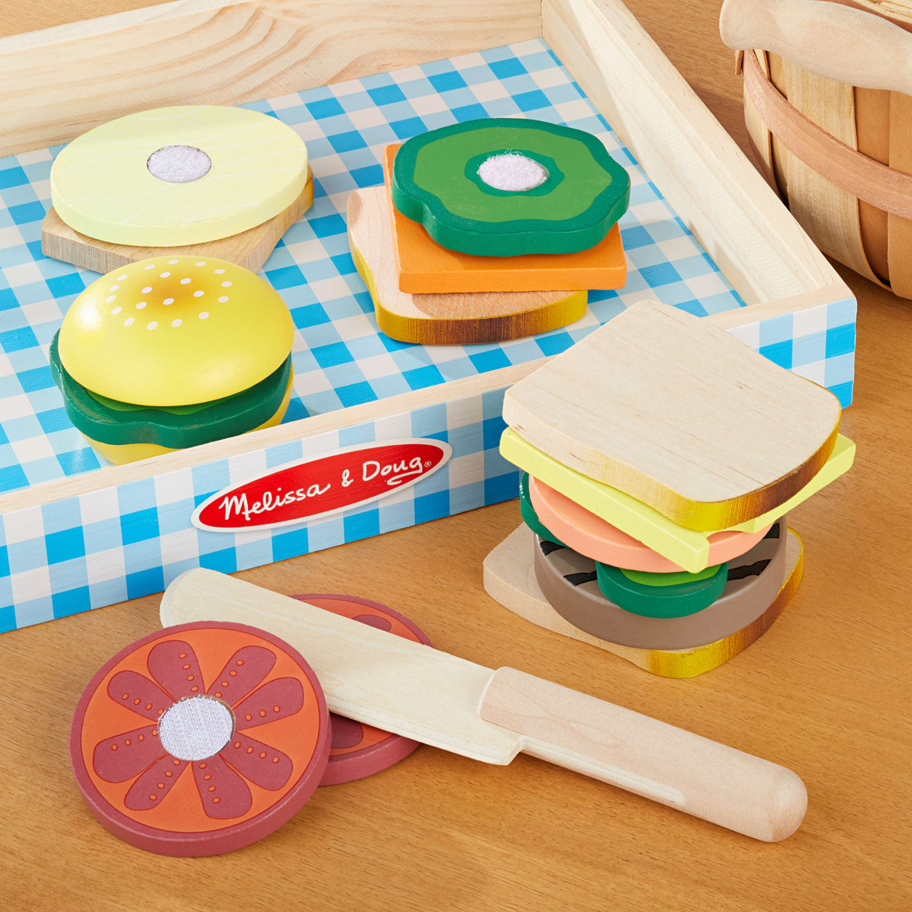 Sandwich Making Set - Wooden Play Food - Image 9