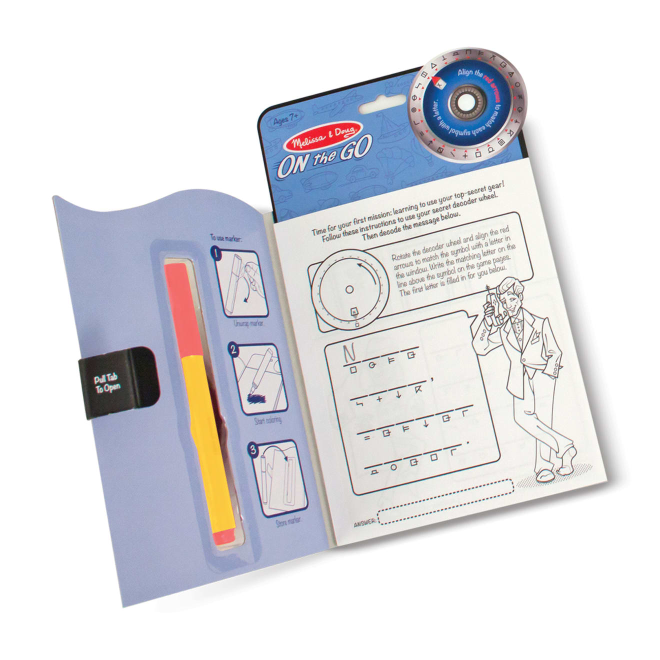 Secret Decoder Game Book - On the Go Travel Activity Book - Image 4
