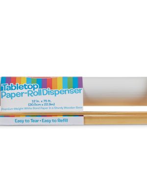Wooden Tabletop Paper Roll Dispenser