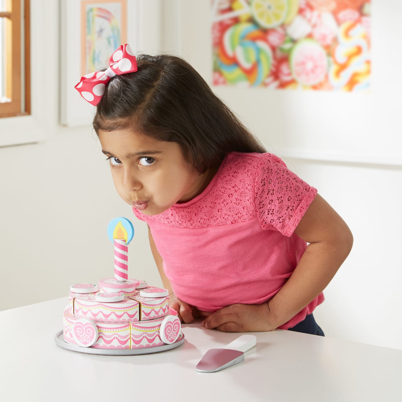 Triple-Layer Party Cake - Wooden Play Food - Image 6