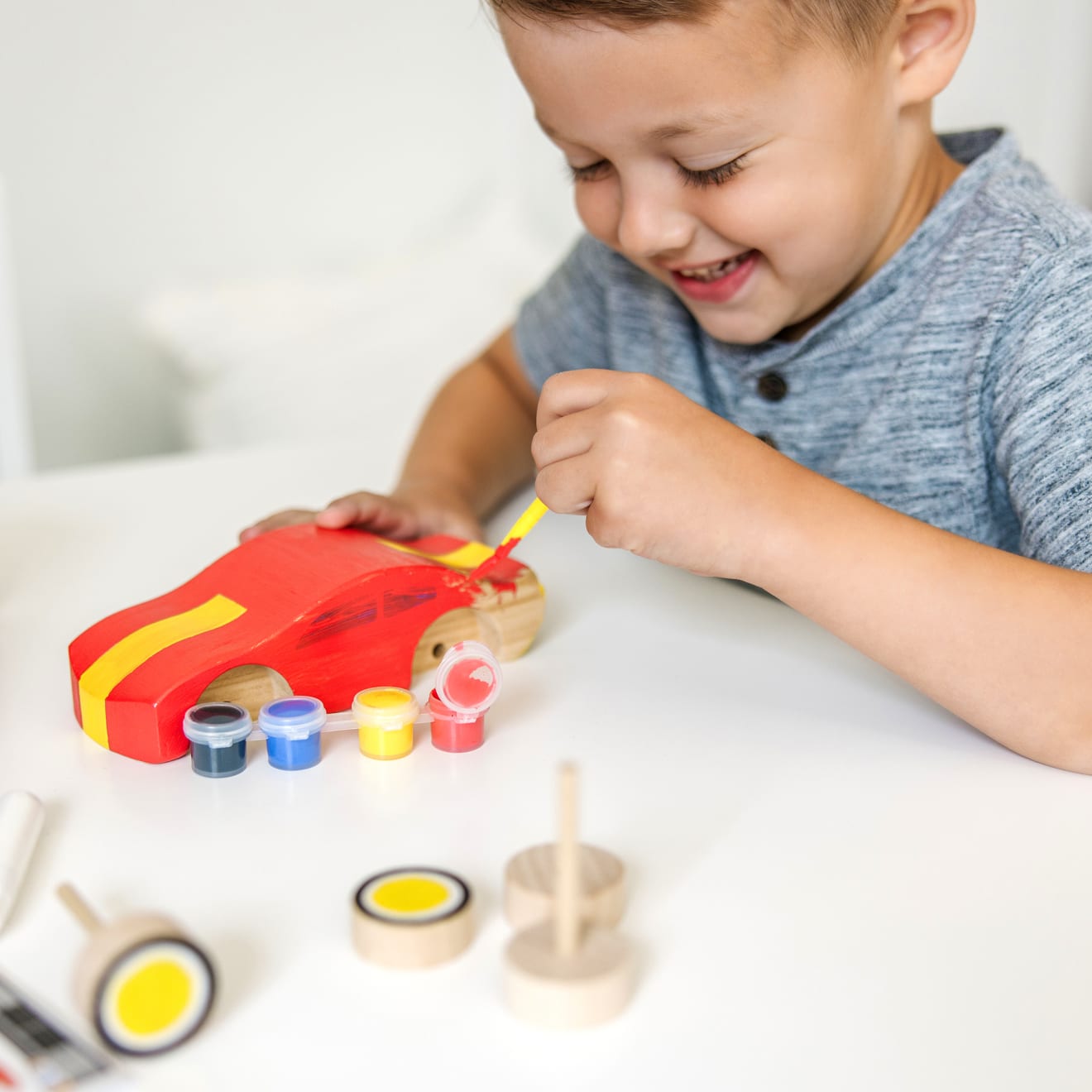 Decorate-Your-Own Wooden Race Car - Image 2