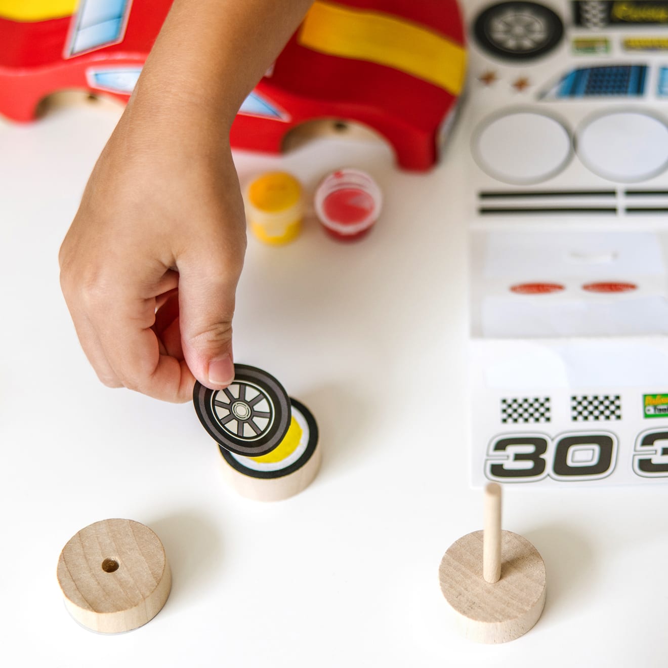 Decorate-Your-Own Wooden Race Car - Image 6