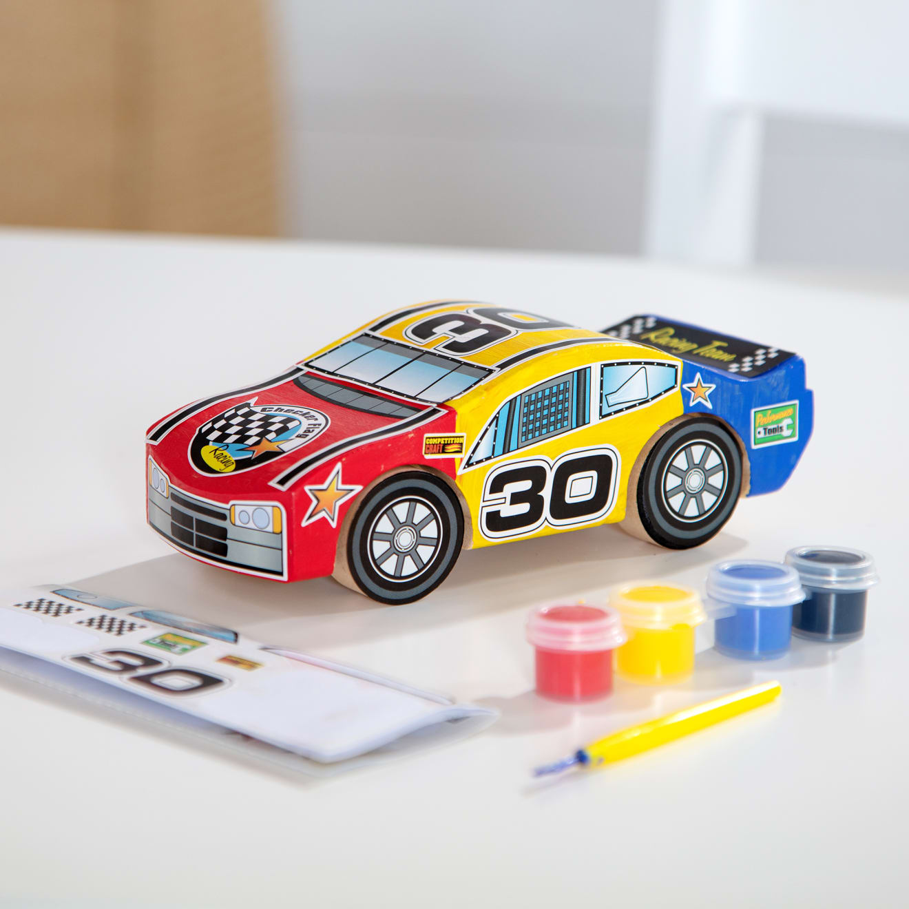 Decorate-Your-Own Wooden Race Car - Image 9