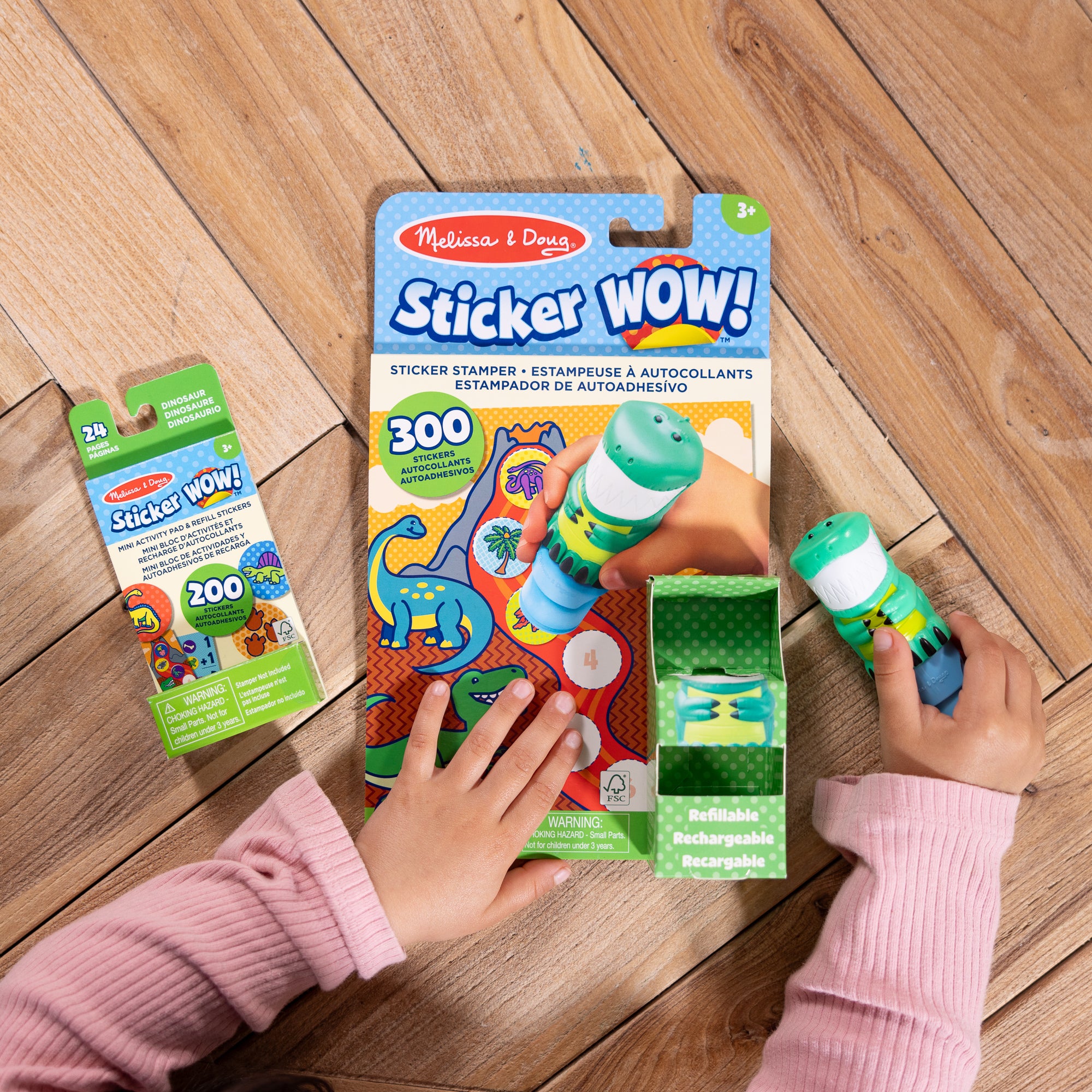 Sticker WOW!? Dinosaur Bundle: Activity Pad & Sticker Stamper + Mini Activity Pad and 200 Refill Stickers - Image 10