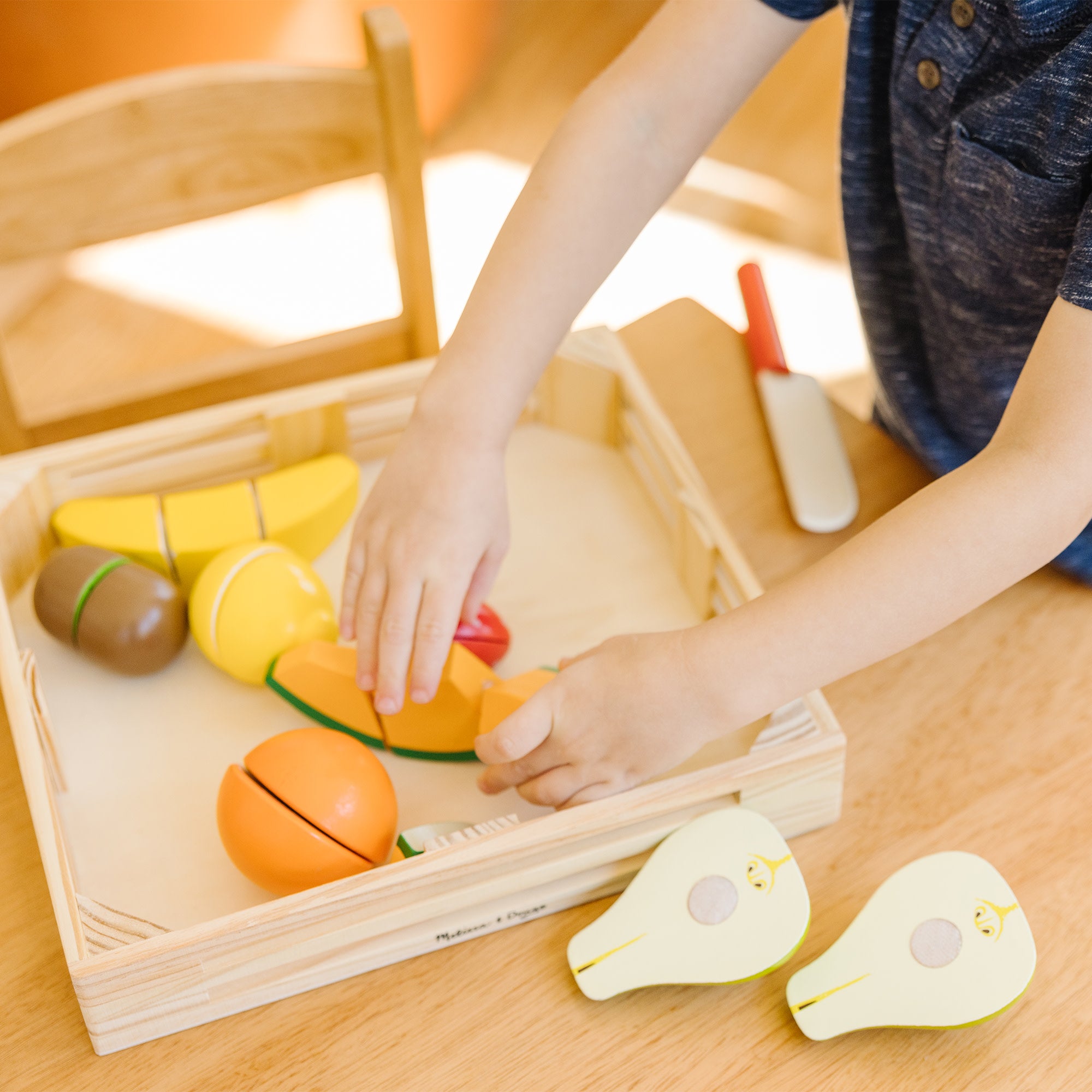 Wooden Cutting Fruit Play Food - Image 5