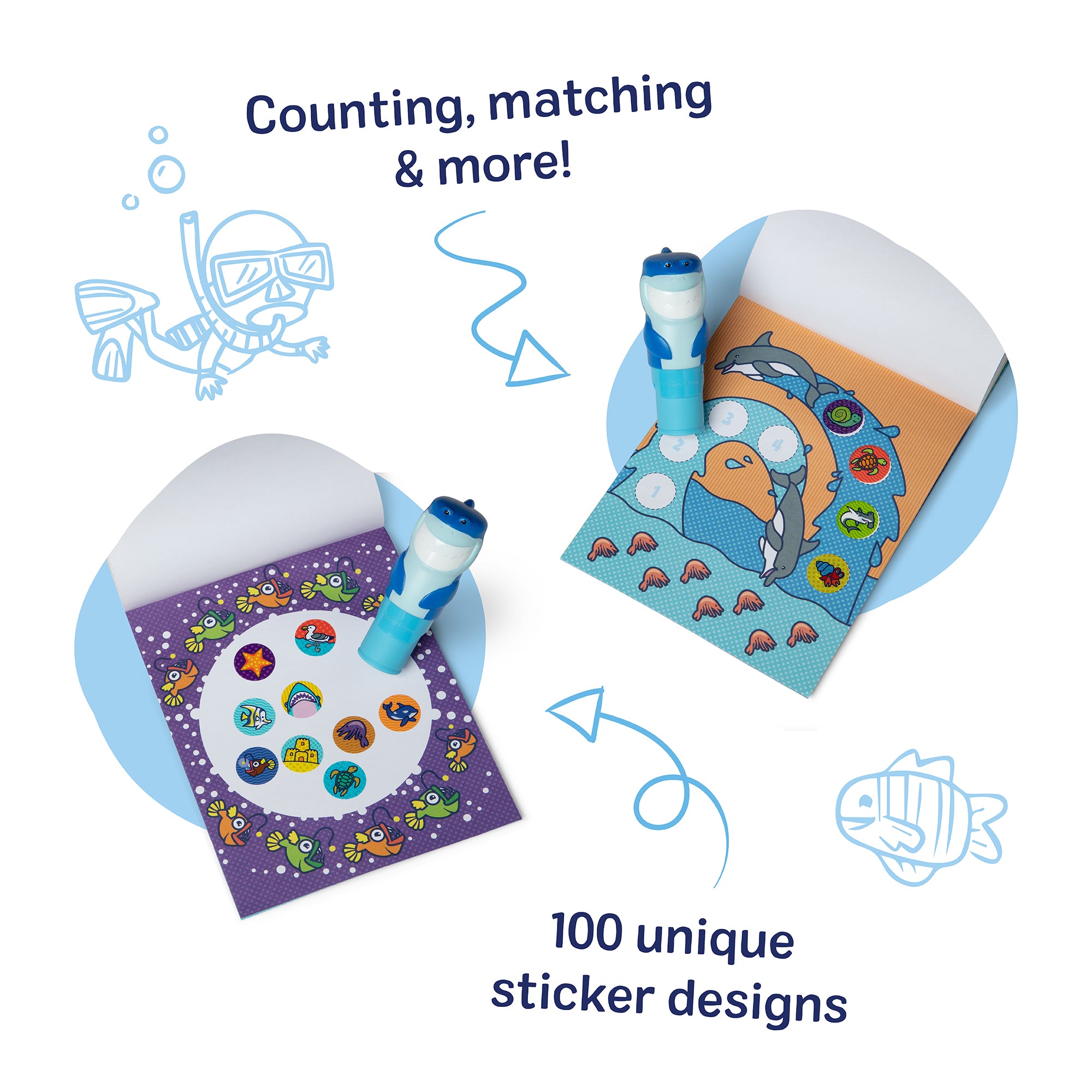 Sticker WOW!? Activity Pad & Sticker Stamper - Shark - Image 3