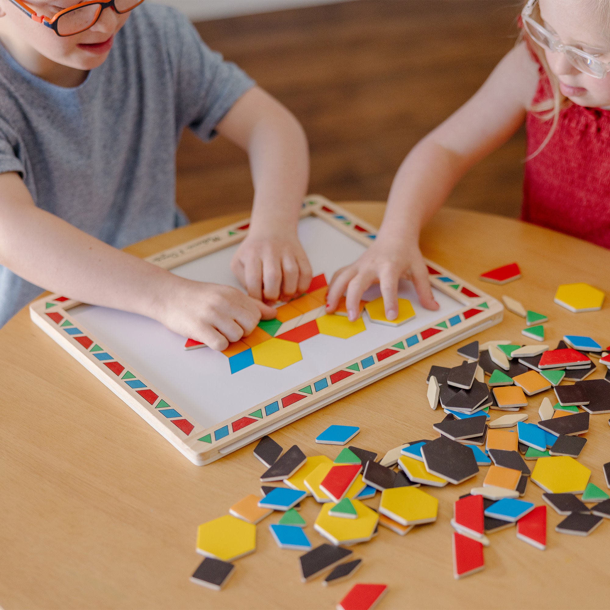 Wooden Magnetic Pattern Block Kit - Image 2