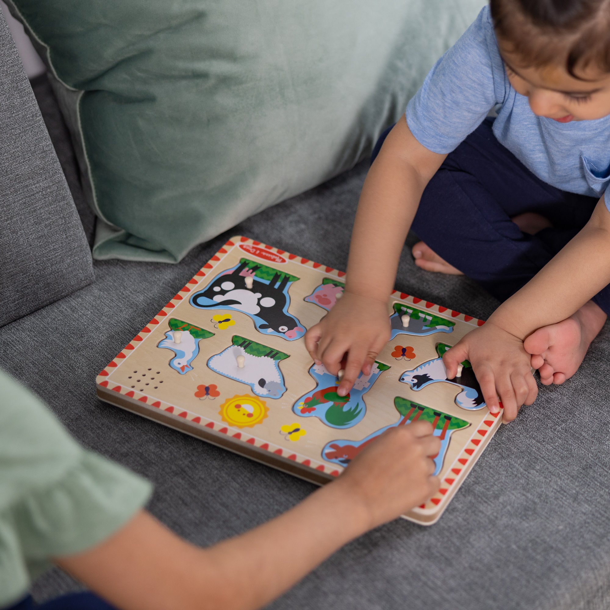 Wooden Sound Puzzle 2-Pack ?C Farm Animals. Vehicles - Image 8
