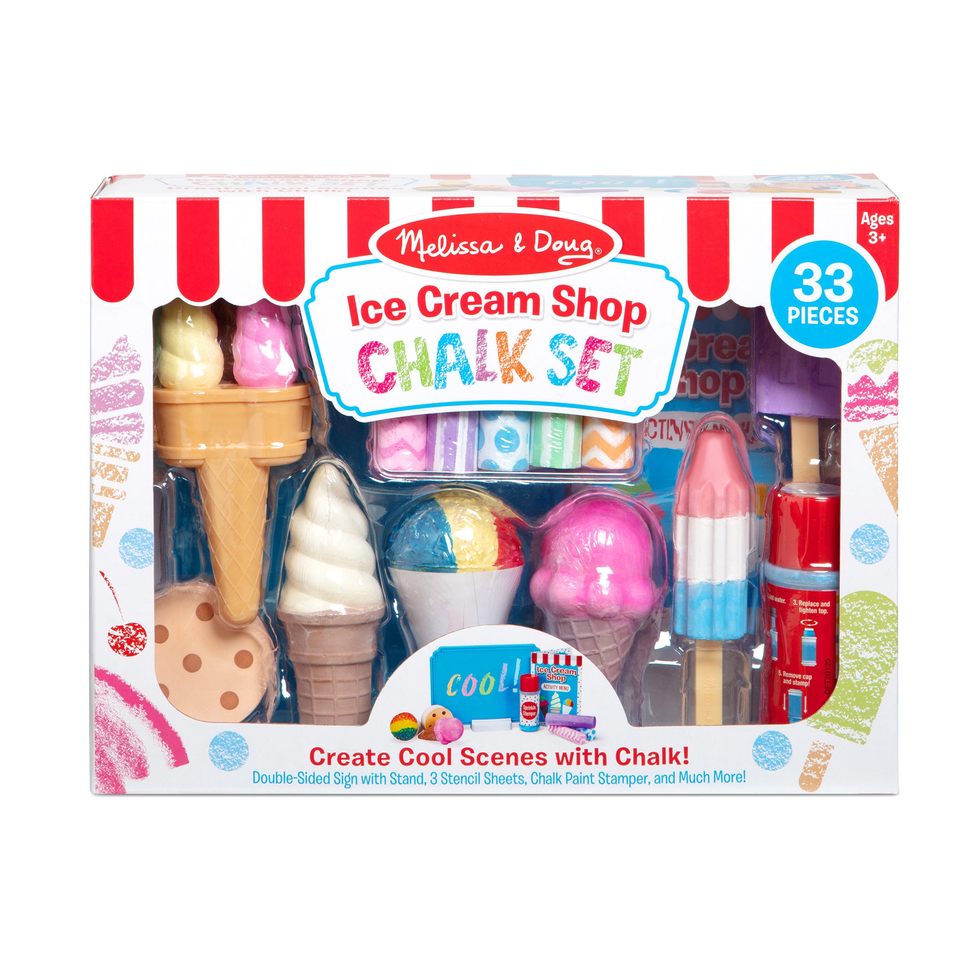 Ice Cream Shop Chalk Play Set - Image 3