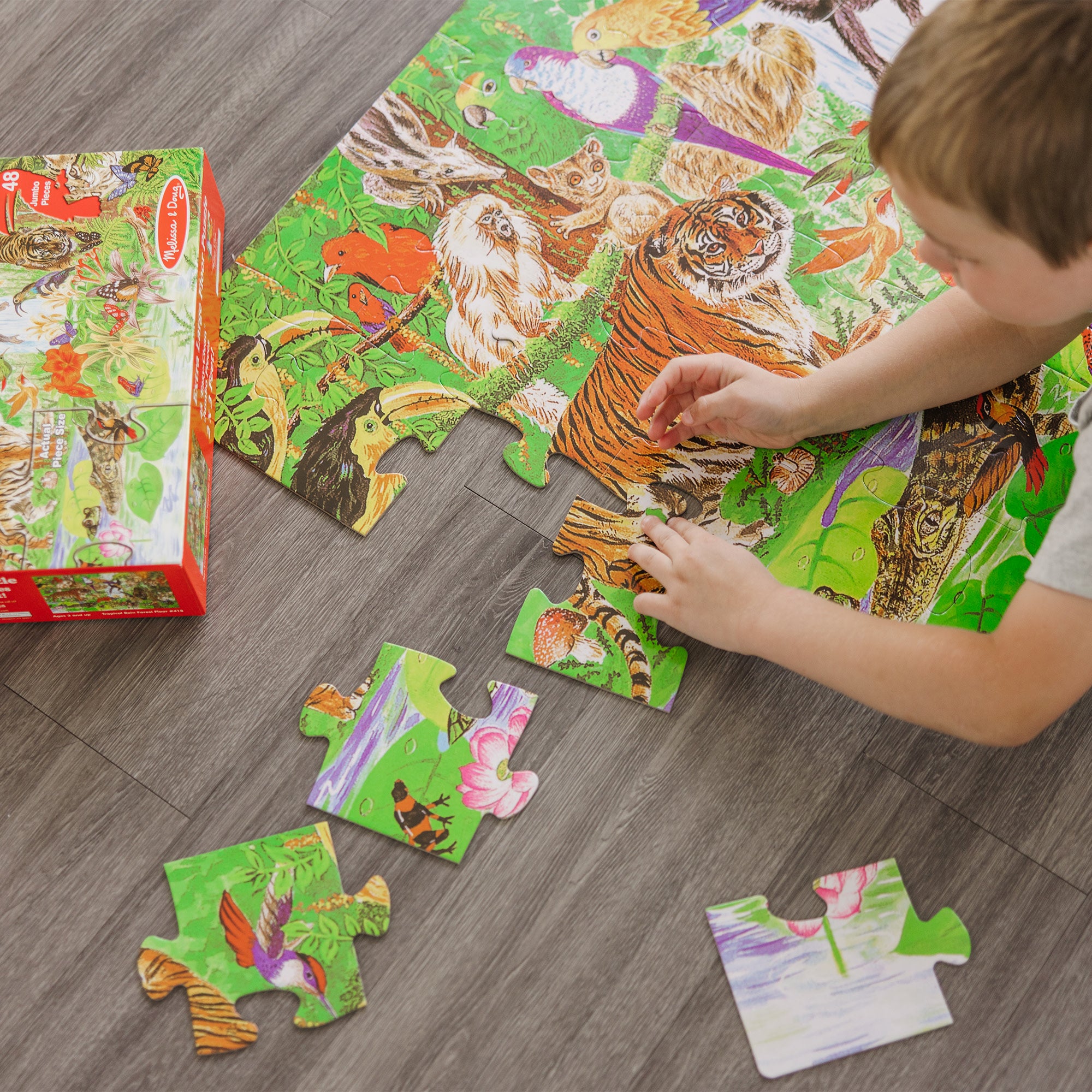 Rainforest Floor Puzzle - 48 Pieces - Image 8