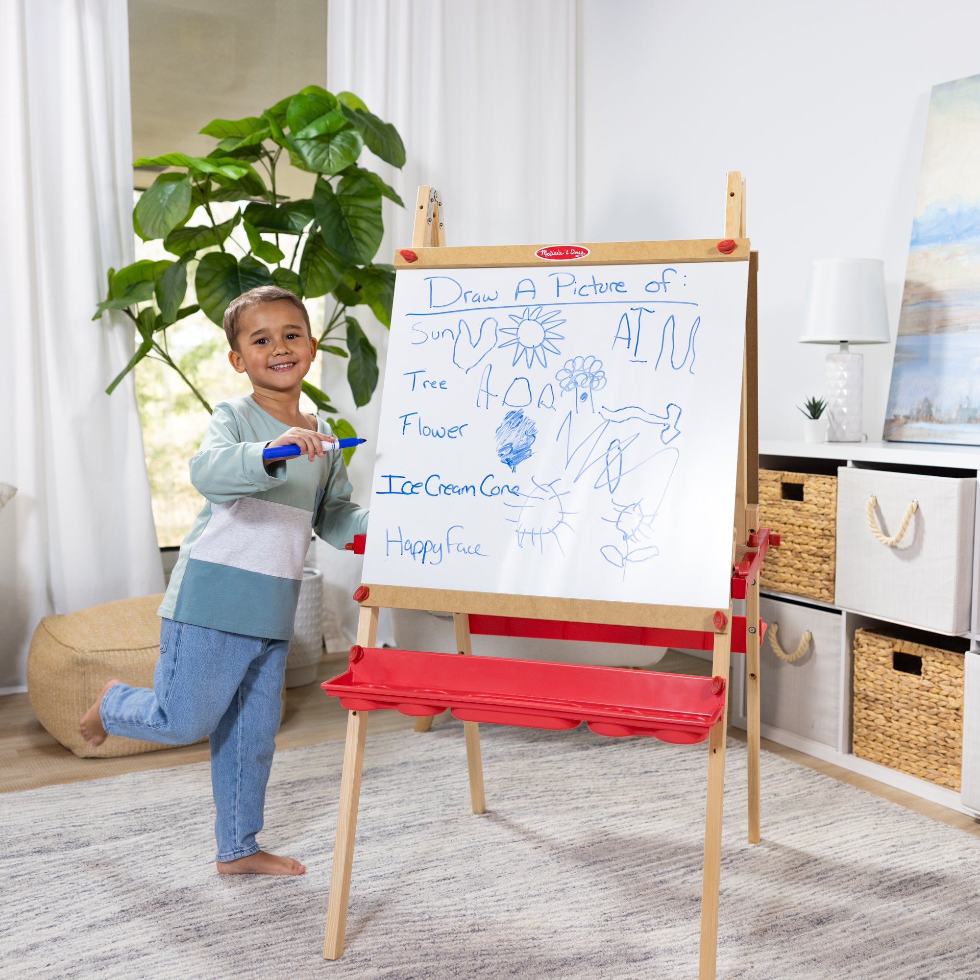 Deluxe Magnetic Standing Art Easel - Image 8